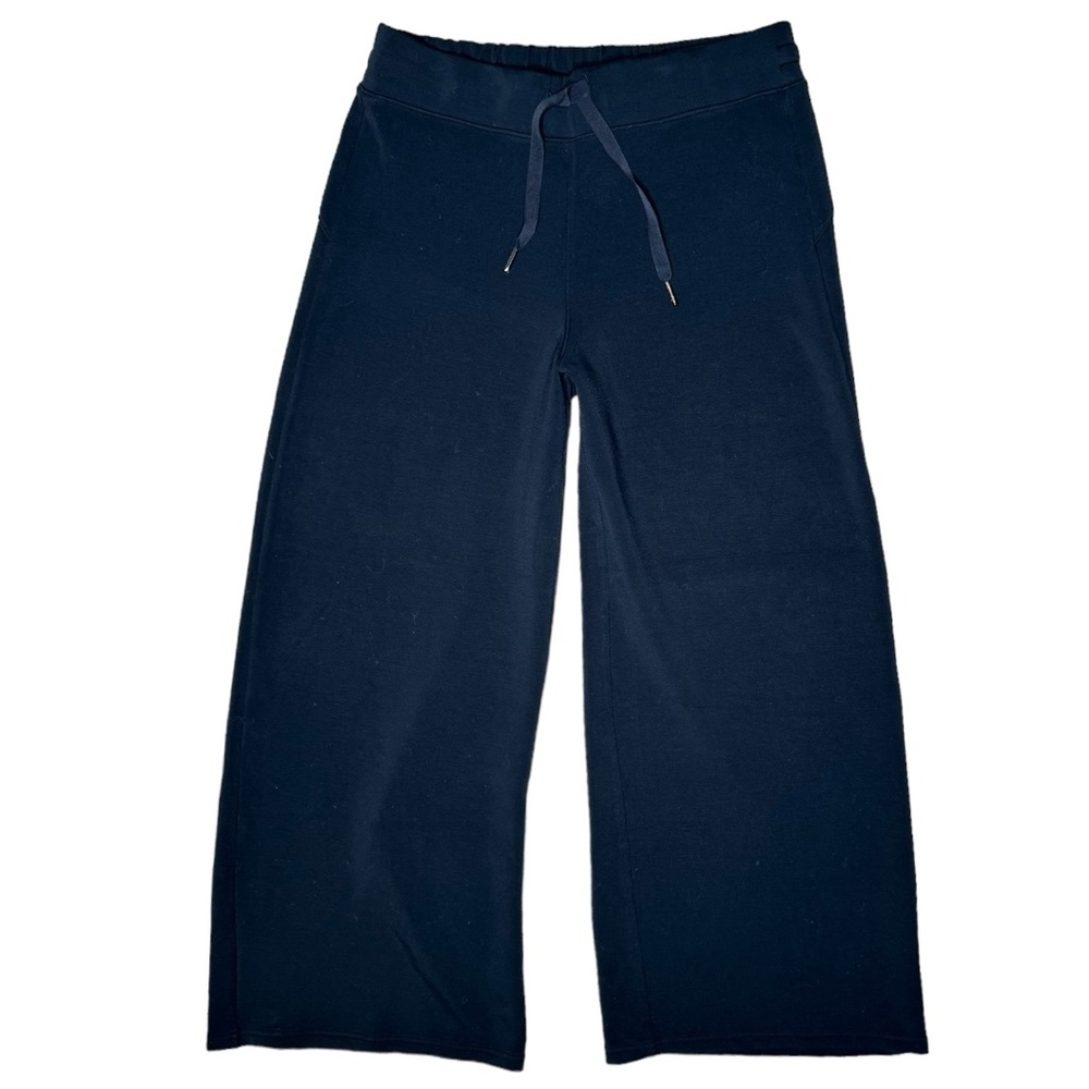 Spanx AirEssentials Wide Leg Pant XL Petite Modal Drawstring Black 50239Q